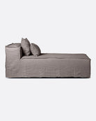Chaise longue con funda de lino Strozzi