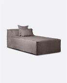 Chaise longue con funda de lino Strozzi