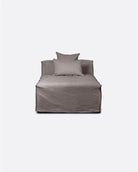 Chaise longue con funda de lino Strozzi