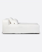 Chaise longue con funda de lino Strozzi