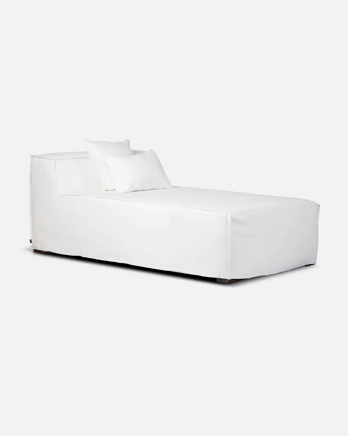 Chaise longue con funda de lino Strozzi