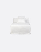 Chaise longue con funda de lino Strozzi