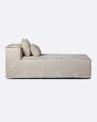 Chaise longue con funda de lino Strozzi