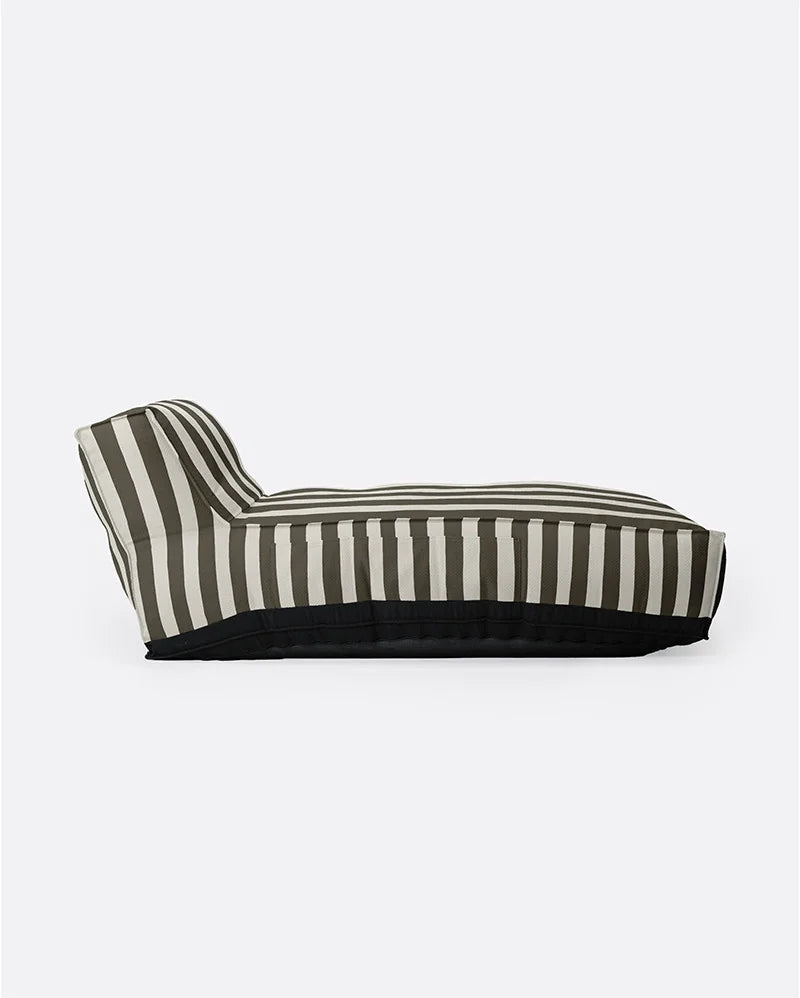 Chaise longue de exterior extralarga de olefina Caccini