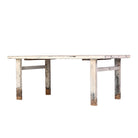 Mesa de comedor blanca de pino Anling
