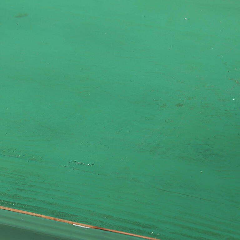 Consola verde de olmo con 3 cajones Torrecerredo