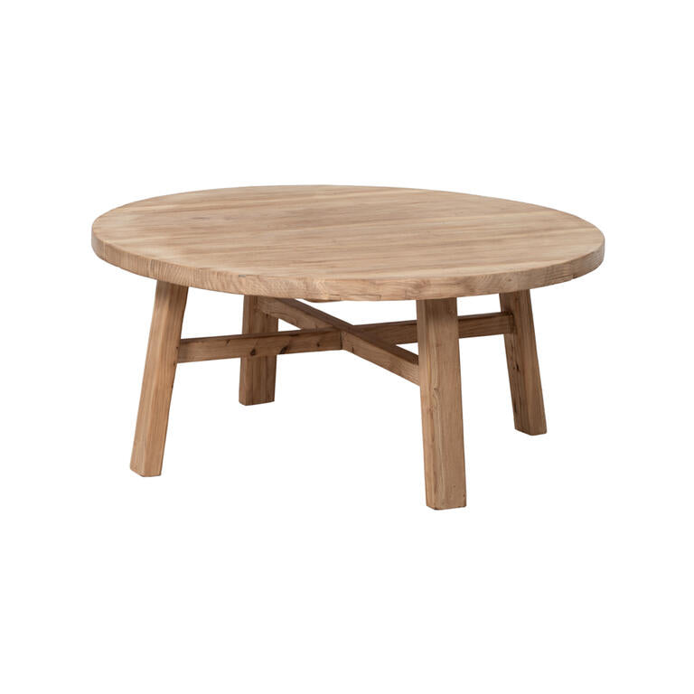 Mesa de centro natural de olmo Lianxia
