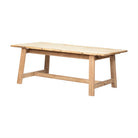 Mesa de comedor antigua natural de olmo 206 cm Luxin