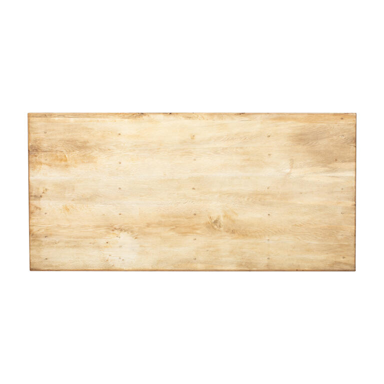 Mesa de comedor antigua natural de olmo 206 cm Tamarisco
