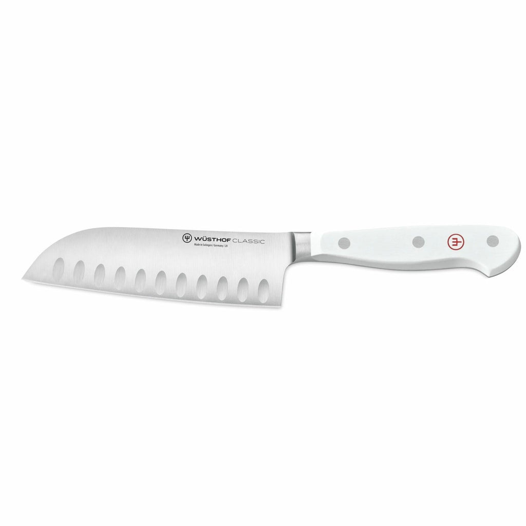 Classic White Santoku Alveolado 14cm - #pino_y_jacaranda#