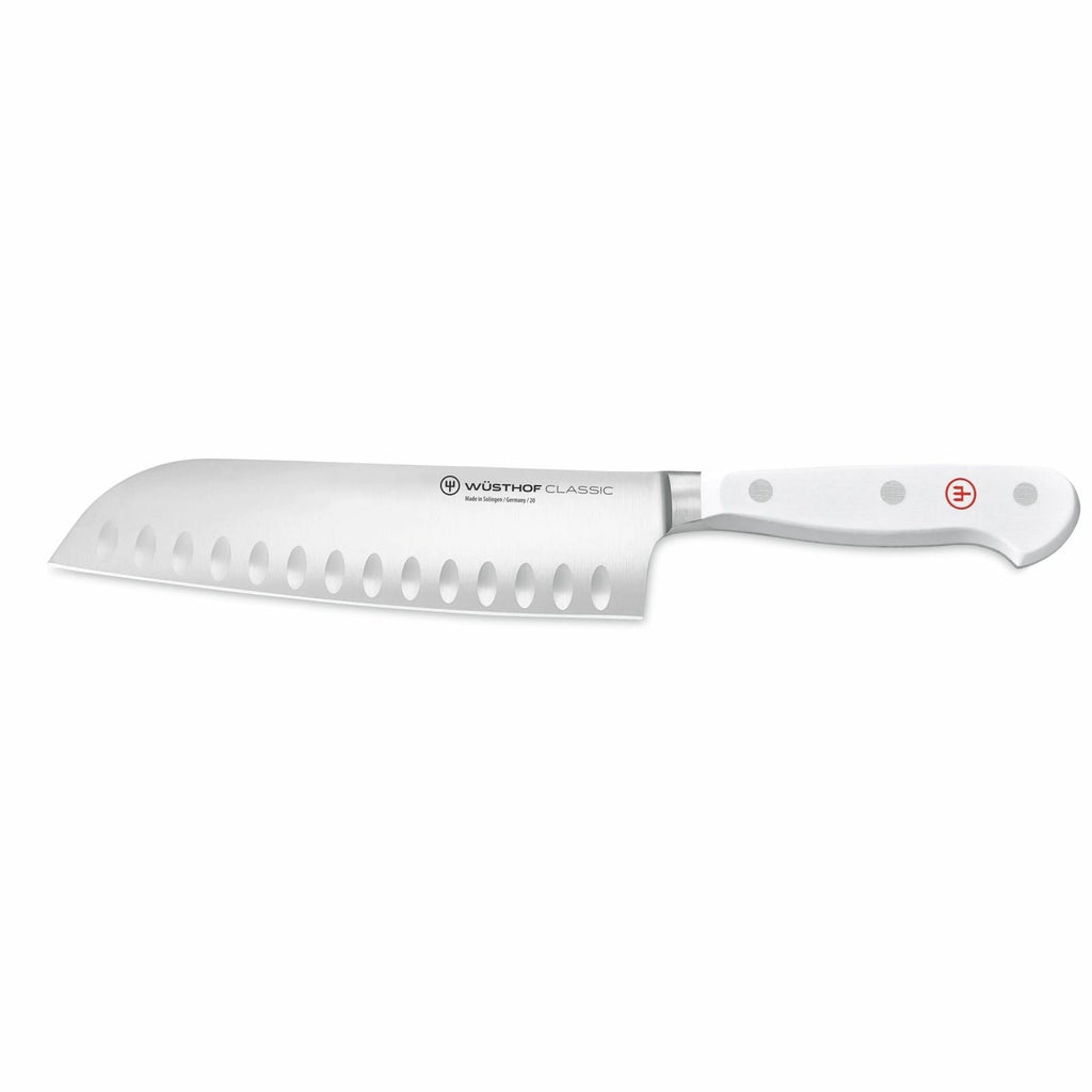 Classic White Santoku Alveolado 17cm - #pino_y_jacaranda#