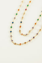 Collar largo de circonitas Mini