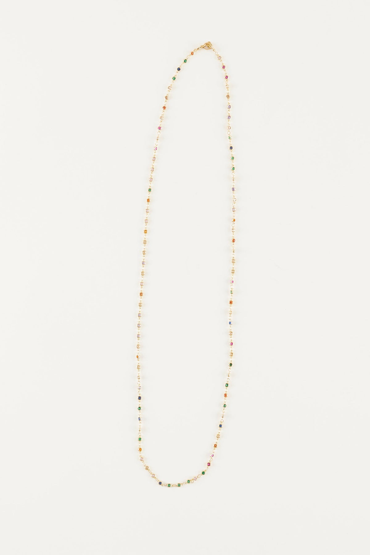 Collar largo de circonitas Mini