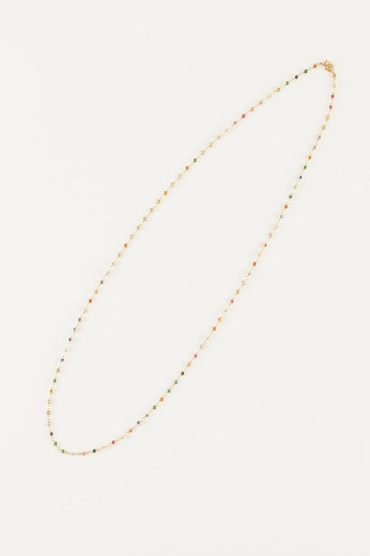Collar largo de circonitas Mini