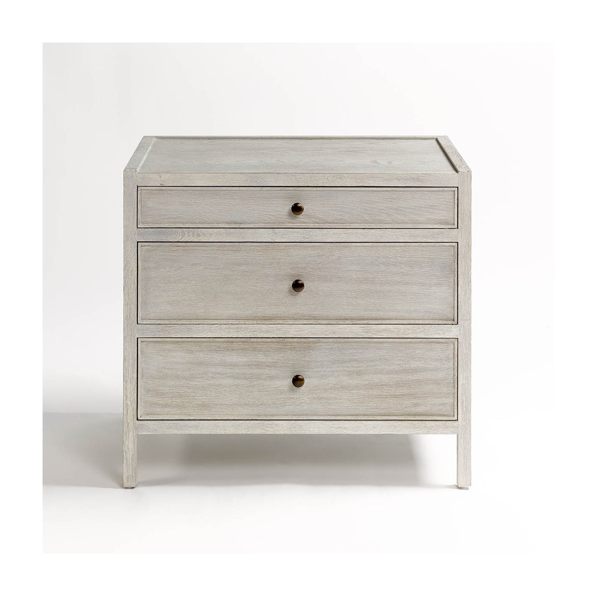 Cómoda de tres cajones blanco grisáceo Fondón