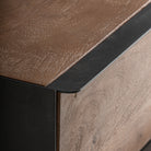 Cómoda de madera de mango y hierro Alaior