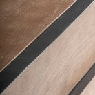Cómoda de madera de mango y hierro Alaior