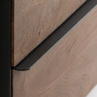 Cómoda de madera de mango y hierro Alaior