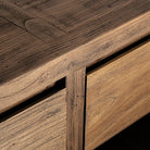 Cómoda de madera de olmo Mercadal grande