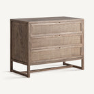 Cómoda de madera de olmo y ratán Valldemossa