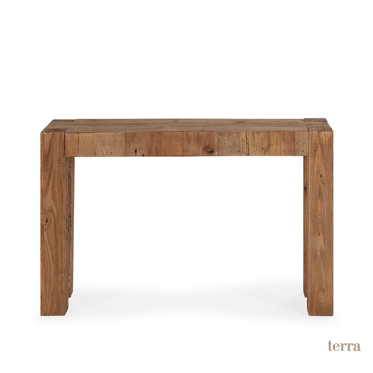 Consola de madera de pino recuperado Monza