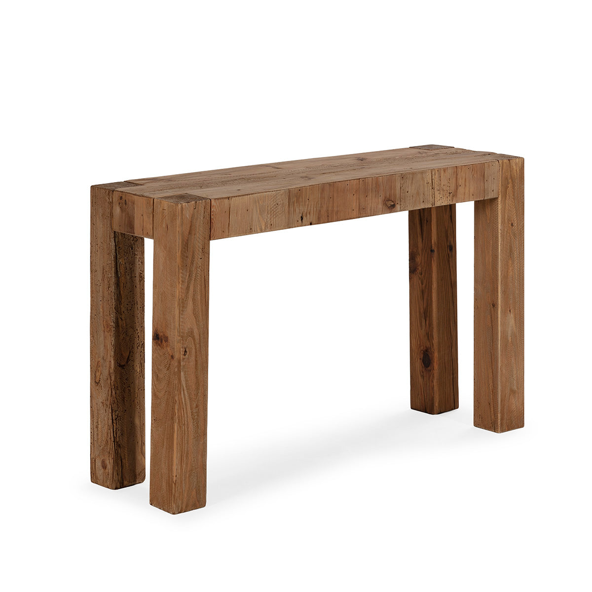Consola de madera de pino recuperado Monza