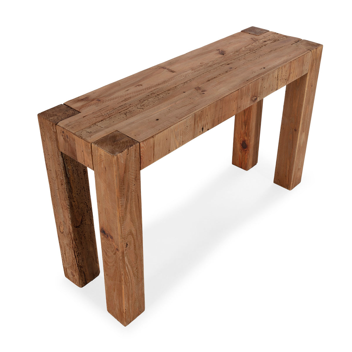 Consola de madera de pino recuperado Monza