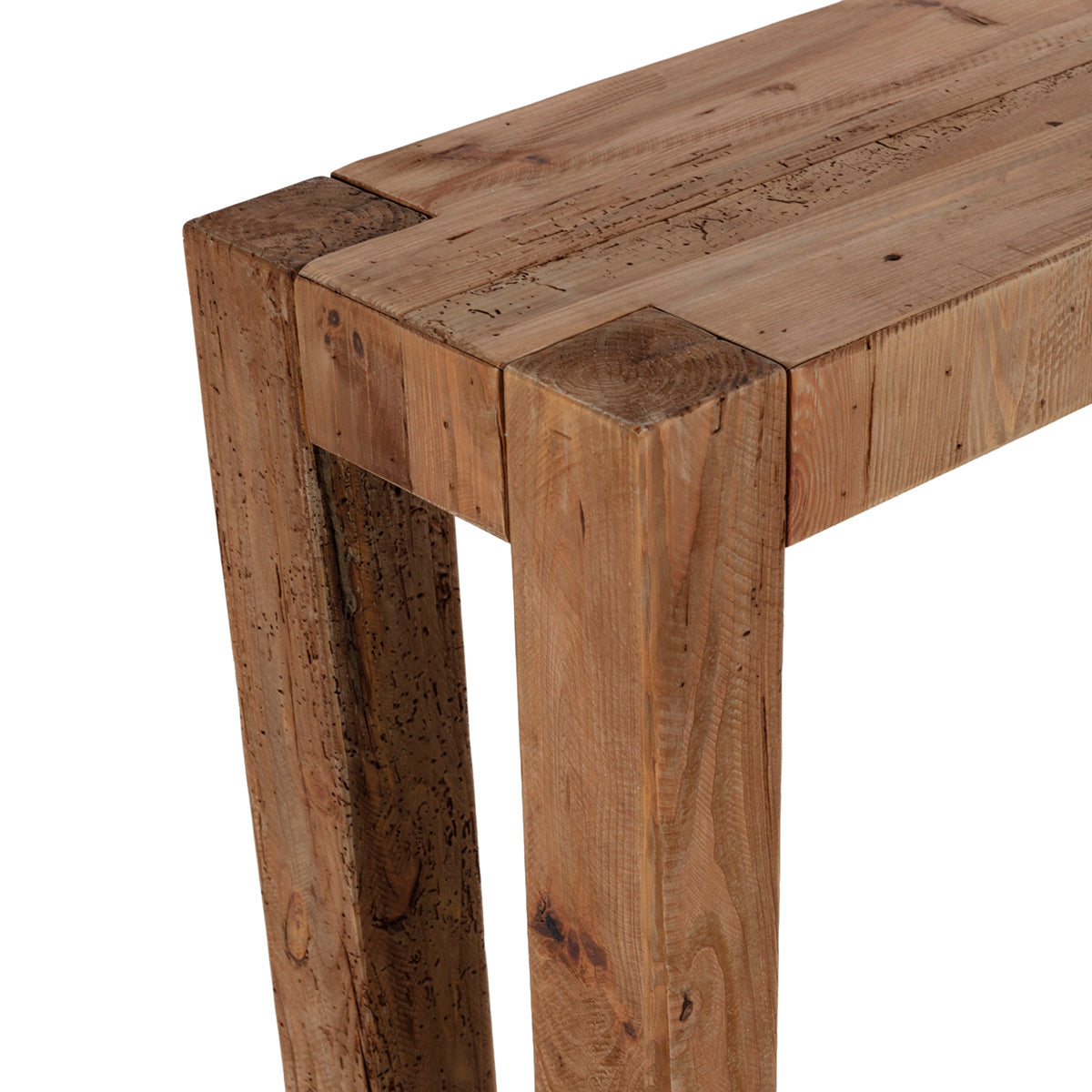 Consola de madera de pino recuperado Monza