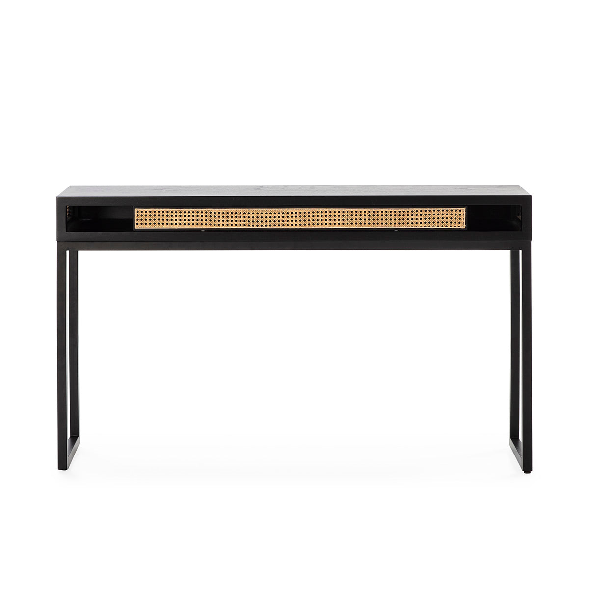 Consola de madera y ratán Canillejas