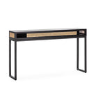 Consola de madera y ratán Canillejas