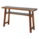 Consola de pino reciclado con balda Pierre