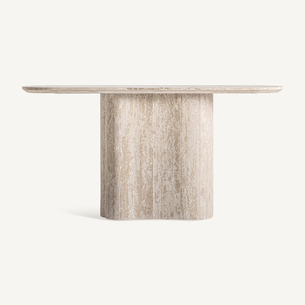 Consola de travertino beige Cope