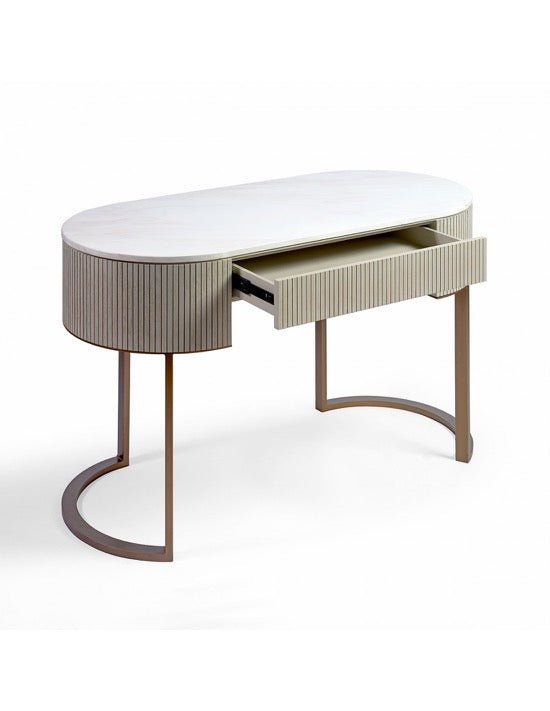 Consola Ovalada Kindu - #pino_y_jacaranda#