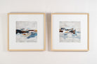 Cuadro Abstracto Horizonte - #pino_y_jacaranda#