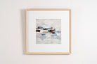 Cuadro Abstracto Horizonte - #pino_y_jacaranda#