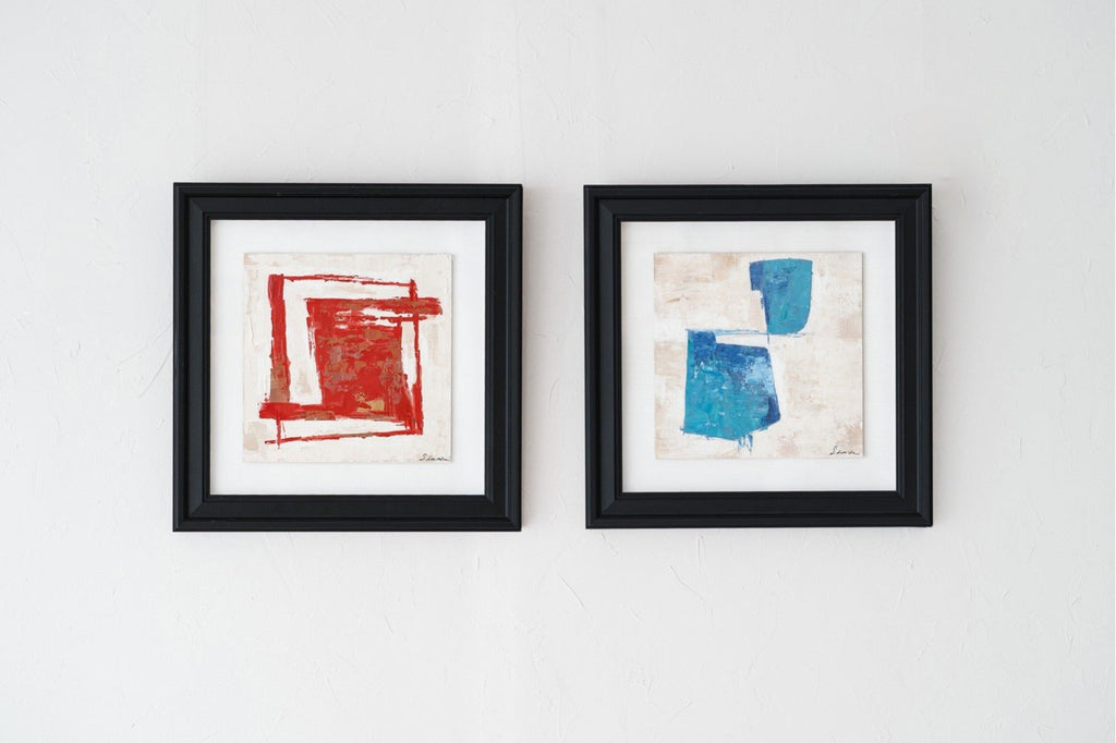 Cuadro Abstracto Pasión Escarlata - pino_y_jacaranda