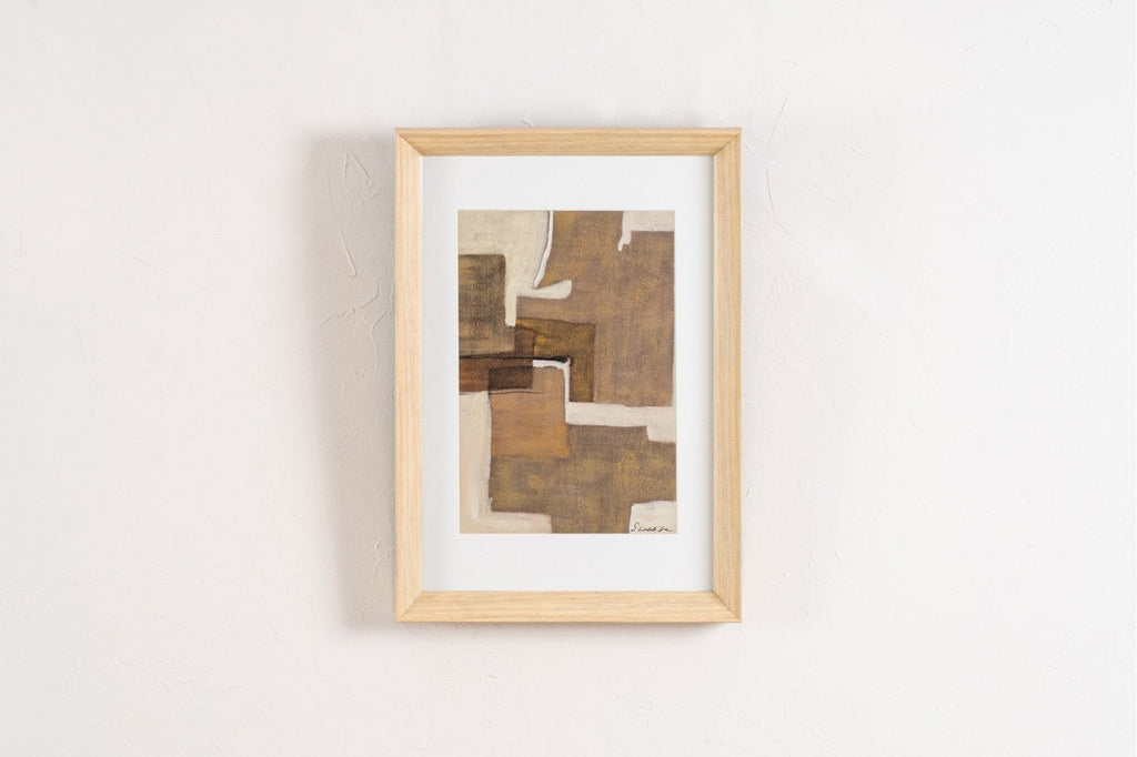 Cuadro Abstracto Tierras - #pino_y_jacaranda#