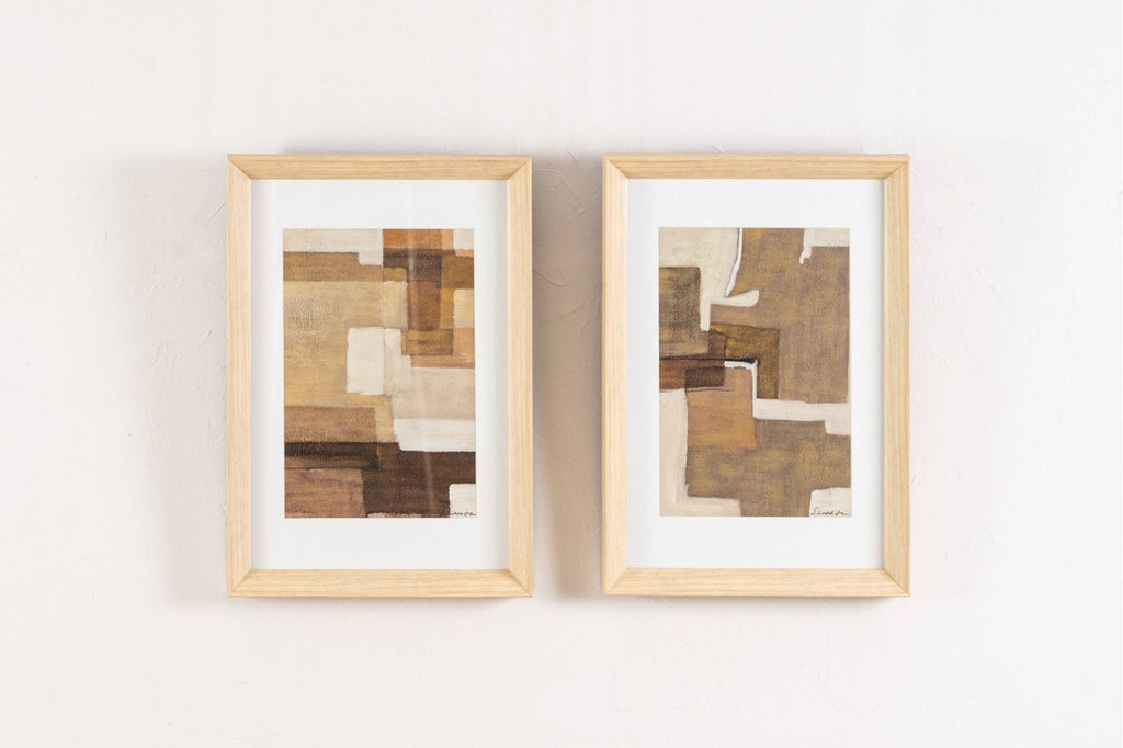 Cuadro Abstracto Tierras - #pino_y_jacaranda#