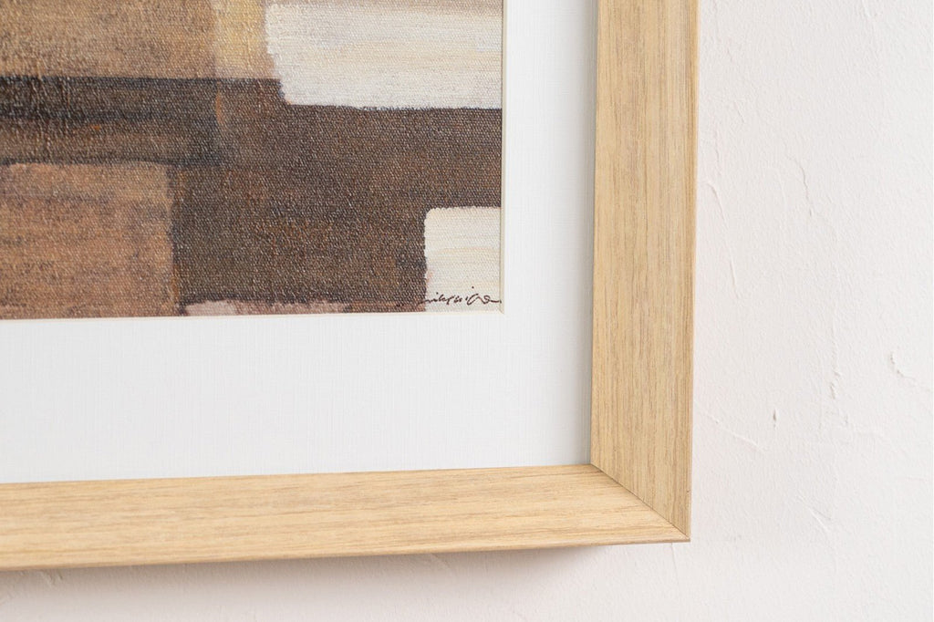 Cuadro Abstracto Tierras - #pino_y_jacaranda#