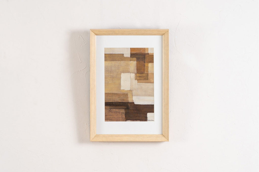 Cuadro Abstracto Tierras - #pino_y_jacaranda#