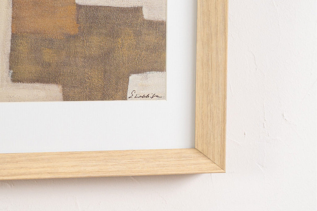 Cuadro Abstracto Tierras - #pino_y_jacaranda#