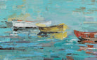 Cuadro Barcas de Colores - #pino_y_jacaranda#