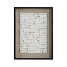 Cuadro de madera, arcilla y cristal Agropoli