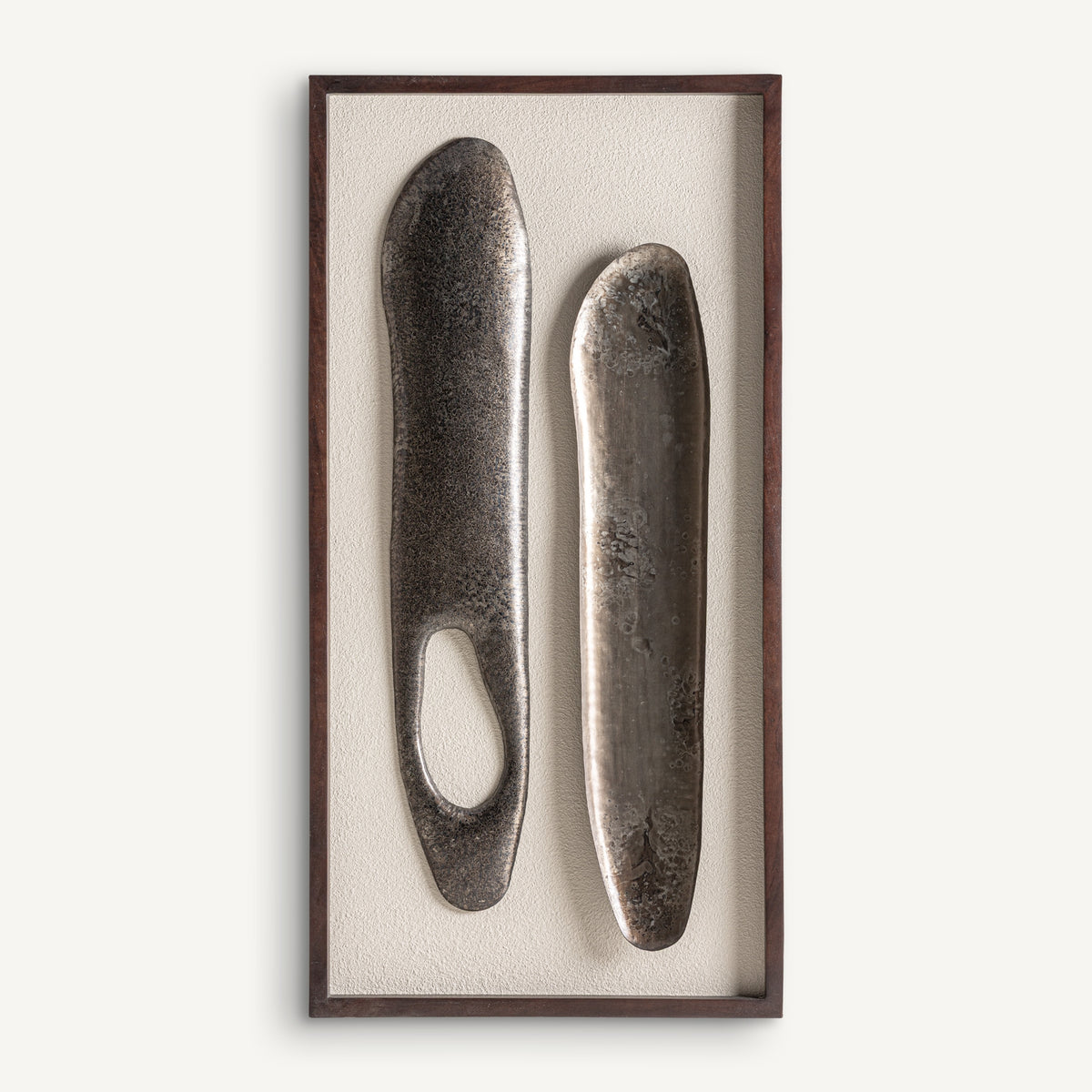 Cuadro de madera de mango y hierro Castelmola 66 x 132 cm