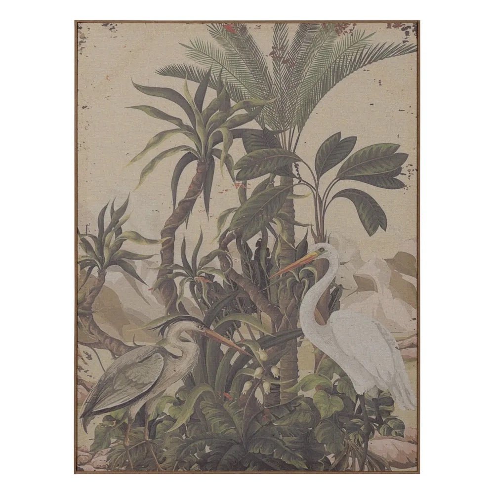 Cuadro Garzas entre Ramas - pino_y_jacaranda