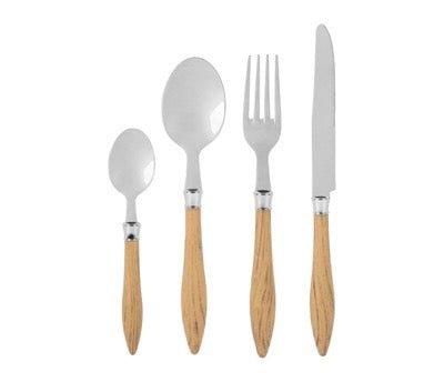 Cubertería de 24 Piezas Línea Natural - pino_y_jacaranda