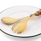 Cubiertos de Servir de Bambú - #pino_y_jacaranda#