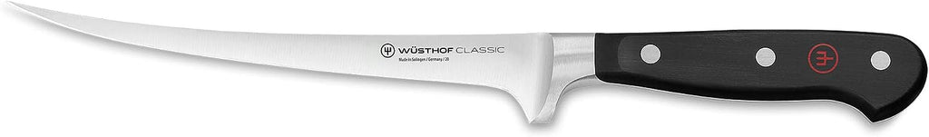 Cuchillo Wüsthof Classic Cuchillo Fileteador Hoja Curva 18 cm - #pino_y_jacaranda#