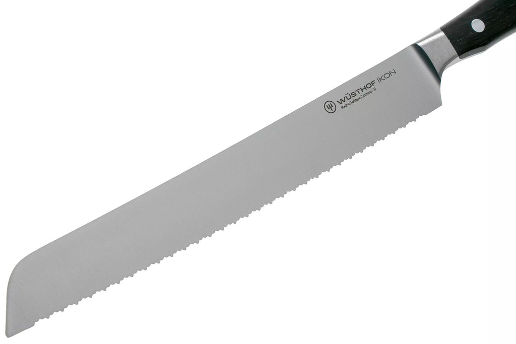 Cuchillo Wüsthof Ikon de Pan 23 cm Doble Sierra - #pino_y_jacaranda#