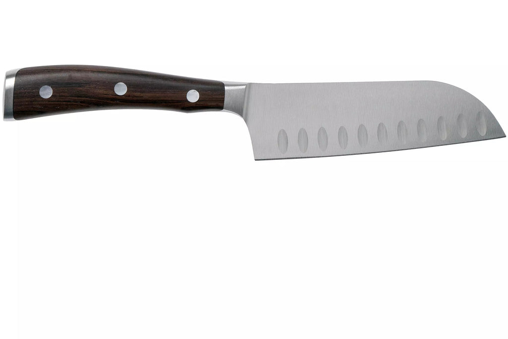 Cuchillo Wüsthof Ikon Santoku Alveolado 14 cm - #pino_y_jacaranda#